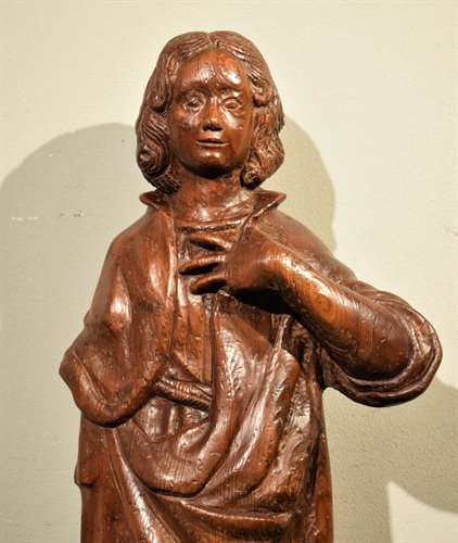 Wooden sculpture  of St. John.